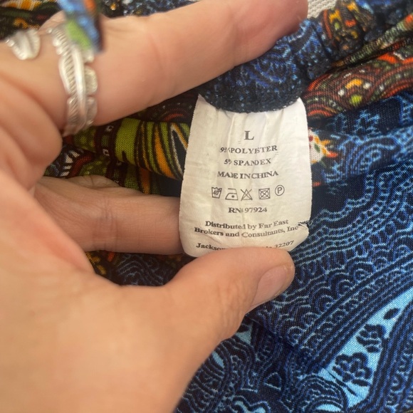 Maje Vintage Multicolor Bohemian Silky Dress - Picture 7 of 12